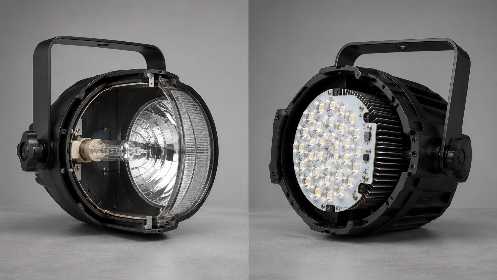 tradictional par and LED Par par tradicional y par LED